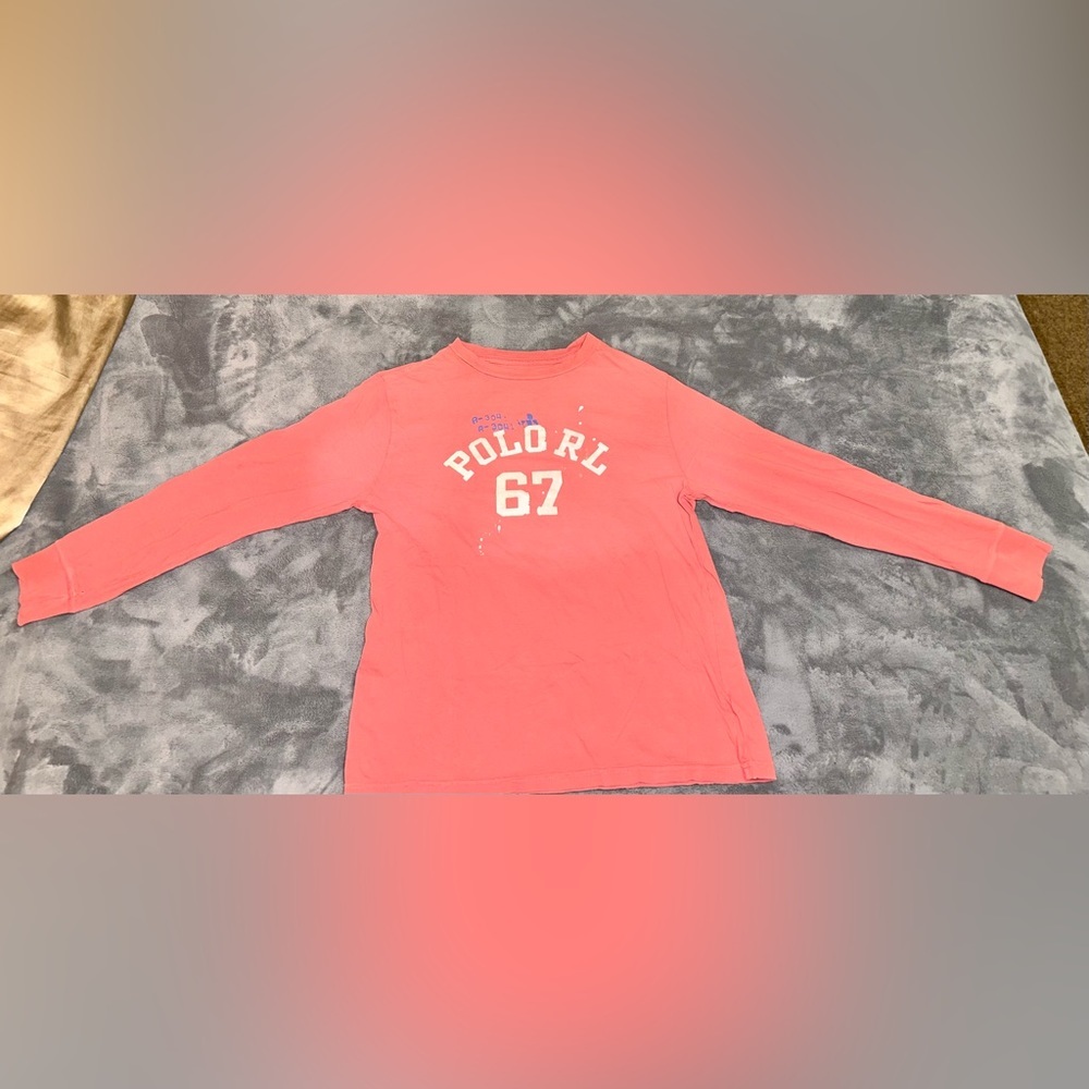 Long sleeve boys shirt. Size 10-12.